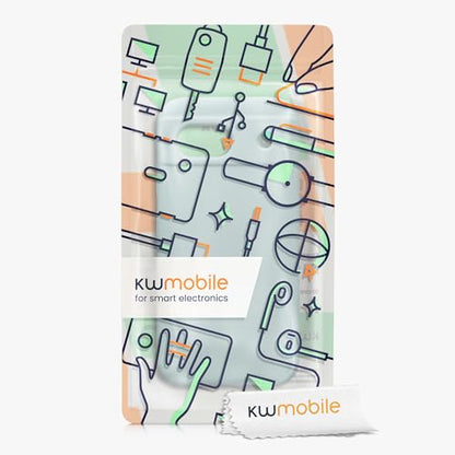 kwmobile Case Compatible with Google Pixel 8a Case - TPU Silicone Phone Cover with Soft Finish - Cool Mint - color: Cool Mint, size: Pixel 8a
