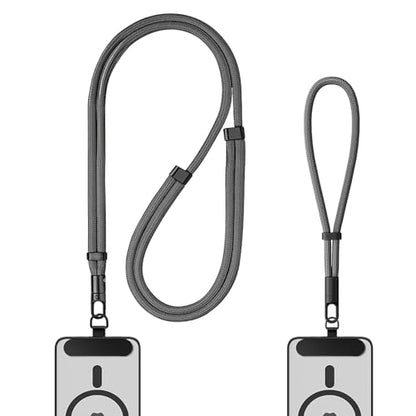 Shugahn Phone Lanyard 2 Pack - Anti-Theft Adjustable Cell Phone Crossbody Neck & Wrist Strap with 2 Metal Tabs, Secure Fit for Most phone Cases, (Fits iPhone/Samsung/Google) - color: Deep Gray