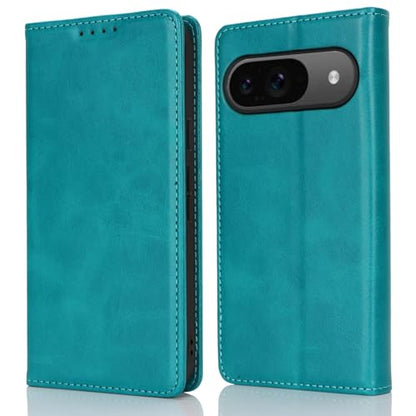 fit for Google Pixel 9/9 Pro Wallet Case,Premium PU Leather Flip Folio Case with Card Slot,Stand Holder,Magnetic Closure TPU Shockproof Interior Protective Case for Pixel 9/9 Pro,Sky Blue | Premium PU Leather, Flip Folio Purse Case, with Card Slot, Stand