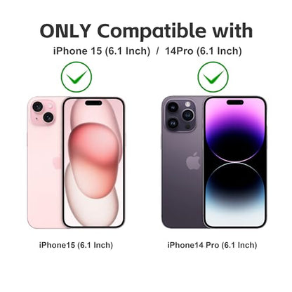 Matte Privacy Screen Protector for iPhone 14Pro and iPhone 15 and iPhone 16 Screen Protector Anti-Glare, Anti-Spy Tempered Glass Film, Smooth and Responsive Touch Anti-Scratch Glass