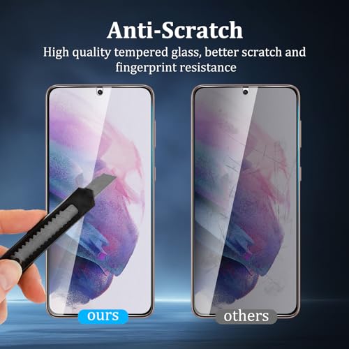 2+2 Pack Privacy Screen Protector for Samsung Galaxy S21 Plus 5G - size: Galaxy S21 Plus 2+2 Pack