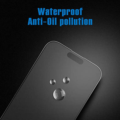Mothca 2 Pack Matte Glass Screen Protector for iPhone 14 Pro Max [6.7 inch] + 2 Pack Camera Lens Protector, Anti-Glare & Anti-Fingerprint Tempered Glass Film, Bubble Free Case Friendly Smooth as Silk - size: iPhone 14 Pro Max-6.7 Inch