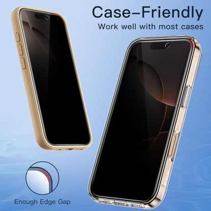 JETech Privacy Screen Protector for iPhone 16 Pro Max, 2-Pack - size: iPhone 16 Pro Max