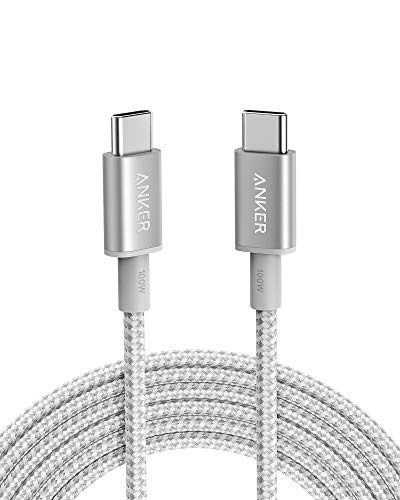 Anker USB C to USB C Cable, 100W Fast Charging Cable(1-Pack, 10 ft, Silver) - color: Sliver, size: 10ft