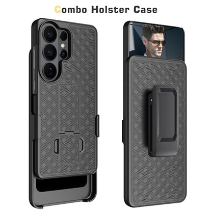 Fingic for Samsung Galaxy S26 Ultra Case with Belt Clip Holster Kickstand | Slim Combo Shell with Swivel Holster Rugged Shockproof Antiscratch Full Body Protective for Galaxy S26 Ultra 6.9" 2026,Black