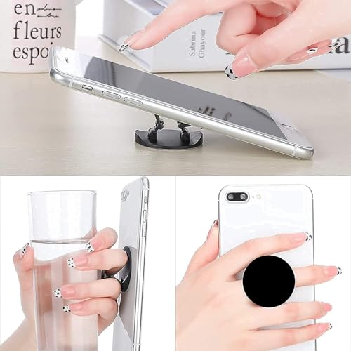 (6 Pack) Collapsible Cell Phone Grip for Smartphones,Expanding Cellphone Holder for Phone - Purple Pink Marble
