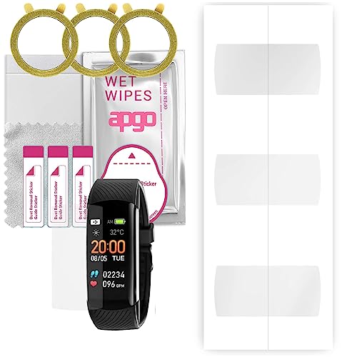 apgo 3x Hydrogel Ultra-Clear Screen Protector for Rubicon RNCE59, Hydrogel Film, Flexible, Soft TPU with positioning layer easy installation