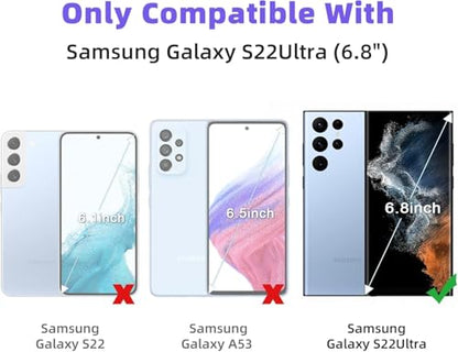 3 Pack Screen Protector Compatible for Samsung Galaxy S22 Ultra 6.8 Inch, HD Flexible Soft TPU Hydrogel Film for Samsung Galaxy S22 Ultra 5G - Support Fingerprint Unlock, High Sensitivity - size: Samsung Galaxy S22 Ultra