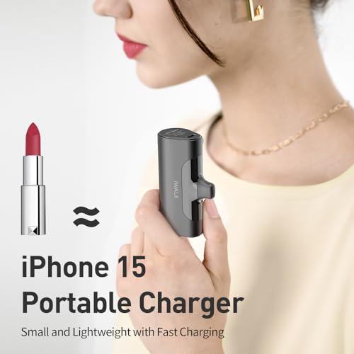 iWALK Portable Charger for iPhone 18/17/16/15 USB-C Small Power Bank 20W 4,500mAh Fast Charging Battery Pack Compatible with iPhone 15/16/17 Plus/18 Pro Max, Samsung Galaxy S25/S24/S23 Android - color: White