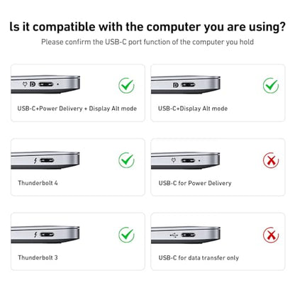 BENFEI USB C to HDMI 3 Feet Cable [4K@60Hz, Aluminum Shell, Nylon Braided], Thunderbolt 3/4/5 Compatible with iPhone 15 Pro/Max, MacBook Pro/Air 2023, iPad Pro, Surface Book 2, Galaxy S23 and More - size: 3 Feet, style: 4K@60Hz