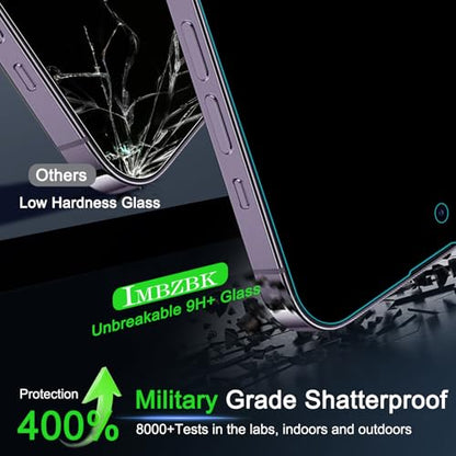 IMBZBK Privacy Screen Protector for iPhone 14 Pro Max, 3+3 Pack - color: 14 Pro Max-Black