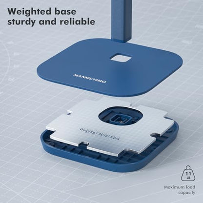 Headphone Stand, Aluminum Desk Headset Earphone Holder (Blue) - color: Blue