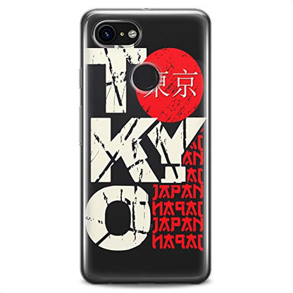 TPU Case Compatible for Google Pixel 9 8 Pro 7a 6a 5a XL 4a 5G 2 XL 3 XL 3a Tokyo Slim fit Design Journey Capital Flexible Silicone Boy Clear Red Japan Soft Cute Print Traveling Man White - color: Tokyo Print