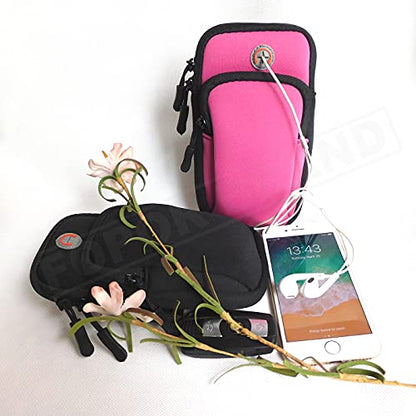 Adjustable Strap Cellphone Arm Bag Wallet Pouch Armband for Cell Phone Keys Cards Walking Jogging Running Hiking Trekking Gardening Skating for iPhone 6 6S 7 8 X XR XS 11 12 Max Pro Plus Samsung -Rose - color: J/Adjustable Rose Bag for Any Arm
