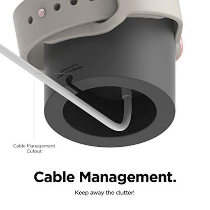 elago W2 Charger Stand for All Apple Watch Series - color: Dark Grey