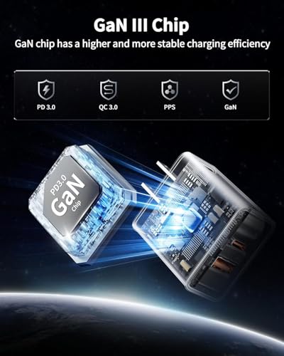 USB C Wall Charger Block,20W USB C&USB A Dual Port Charging Block Plug USB C Power Adapter Compatible for iPhone Duo/18 Pro/18 Pro Max/17 Pro Max/Air/16e/16Plus/15/14/13/12/11,iWatch,iPad Pro/Air/Mini