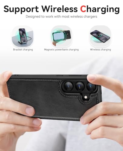 OCASE for Samsung Galaxy S26 Detachable Wallet Case with Card Holder, [2 in 1] PU Leather Flip Folio Case with RFID Blocking Stand Wrist Strap Shockproof Phone Cover 2026, Graphite - color: Graphite, size: Samsung Galaxy S26