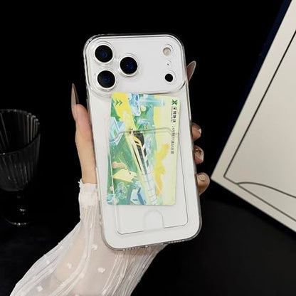 Lunivop Compatible with iPhone 17 Pro Case Wallet Clear Card Holder TPU Slim Soft Shockproof Anti-Yellowing Anti-Scratch Transparent Phone Case (for 17 Pro 6.3 '' Clear) - size: for iPhone 17 Pro