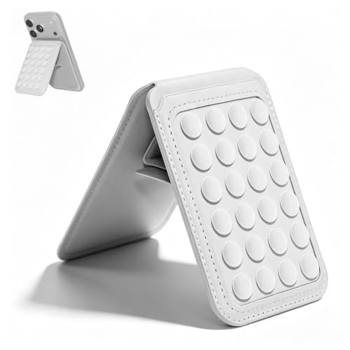 Aiivioll 4-in-1 Magnetic Grip Card Holder Stand for MagSafe White - color: White