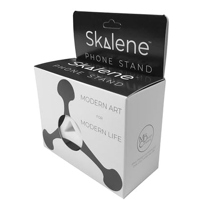 Skalene Phone Stand - 100% Silicone Rubber, Adjustable Phone Holder, Prop, Rest - Desk, Office, Home, Kitchen Accessory (Arctic White) - color: Arctic White