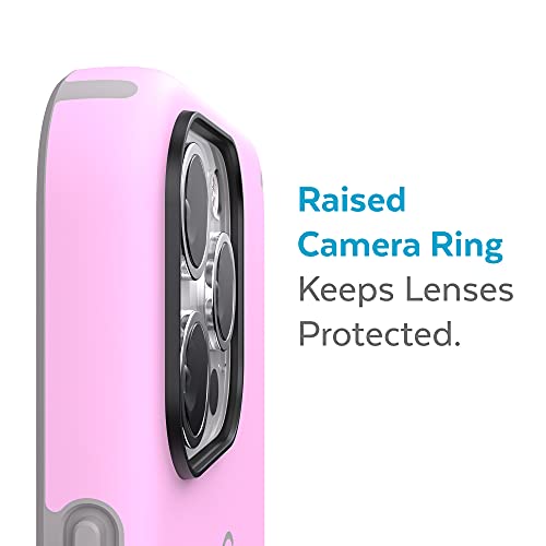 Speck iPhone 13 Pro Case - Drop Protection & Scratch Resistant, Compatible with MagSafe Case for iPhone13 Pro - Slim Design with Soft Touch Coating - Aurora Purple, Cathedral Grey CandyShell Pro - color: Aurora Purple/Cathedral Grey