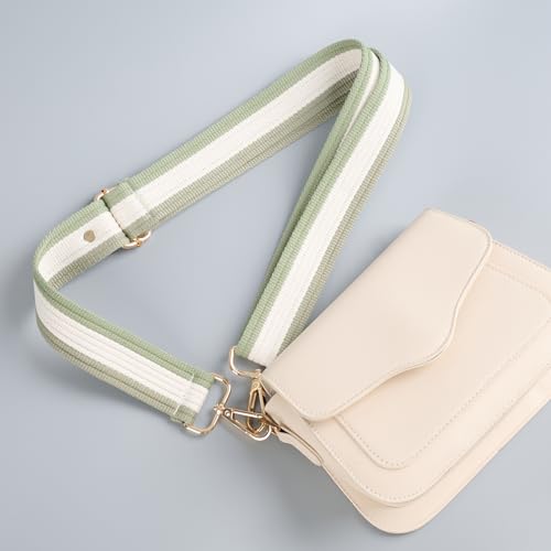 chushui Clip and Go Strap for Phone with Wallet Crossbody, Adjustable Anti-Theft Cell Phone Lanyard,Purse Strap with Zippered Pouch, for Women - color: Green + Bee + Phone Shim (Adjustable)