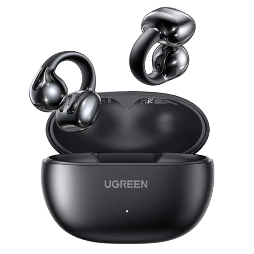 UGREEN HiTune S3 Open Ear Earbuds, Bluetooth 5.4, Clip on Earbuds, Black - color: Black