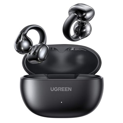 UGREEN HiTune S3 Open Ear Earbuds, Bluetooth 5.4, Clip on Earbuds, Black - color: Black
