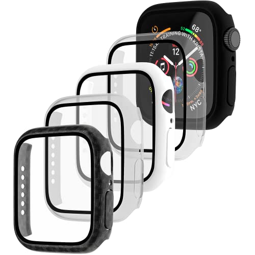Maeline Bulk Cases Compatible with Apple Watch Series 3/Series 2/Series 1 42mm with Built in Tempered Glass Screen Protector, Overall Protective Hard PC Case Ultra-Thin Cover Random 10 Pack - color: Random Mix, size: 42 mm