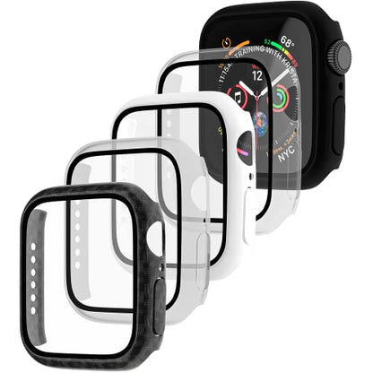 Maeline Bulk Cases Compatible with Apple Watch Series 3/Series 2/Series 1 42mm with Built in Tempered Glass Screen Protector, Overall Protective Hard PC Case Ultra-Thin Cover Random 10 Pack - color: Random Mix, size: 42 mm