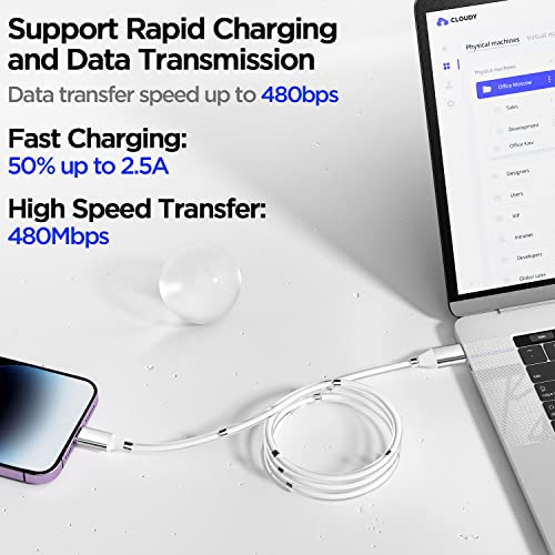 Magnetic Charging Cable,(6FT) Super Organized Charging Magnetic Absorption Nano Data Cable for Phone 14 pro max/13/12/11/XS/XS Max/XR/X/8/8 Plus/7/7 Plus/6s/6s Plus/6/6 Plus/SE/5s/5c/5/Pad/Pod-2 Pack - size: 6.6ft( 2 pack)