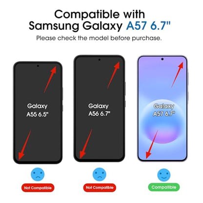 amFilm OneTouch for Samsung Galaxy A57 Screen Protector Tempered Glass - size: A57-6.7”