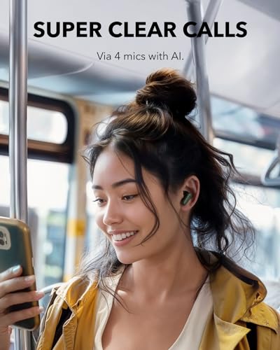 Soundcore P30i by Anker Noise Cancelling Earbuds, Hands-Free Viewing - color: Green