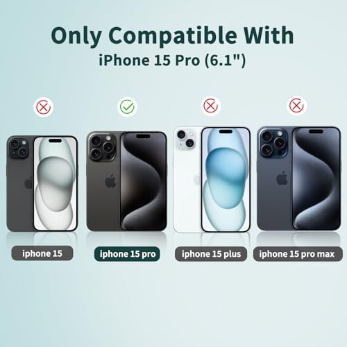 3 Pack Anti-Blue Light Screen Protector for iPhone 15 Pro - size: iPhone 15 Pro