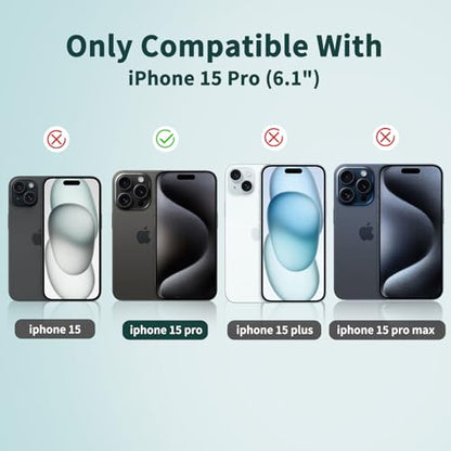 3 Pack Anti-Blue Light Screen Protector for iPhone 15 Pro - size: iPhone 15 Pro