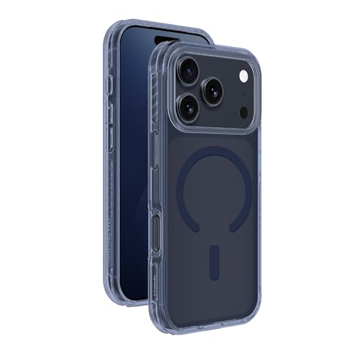 AMAZINGthing for iPhone 17 Pro [Titan Pro Case], Designed for MagSafe Accessories, 12FT Drop Proof, Magnetic Phone Cover, Military Grade Protection, Anti Yellowing, Transparent, Blue - color: Blue, size: iPhone 17 Pro