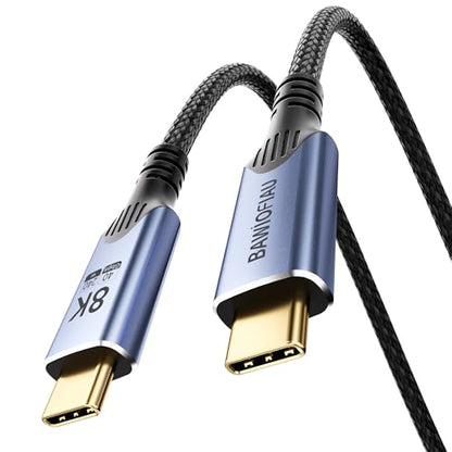 40Gbps USB C to USB C high Speed Cable Compatible with Thunderbolt 4/3,USB 4 Data Cable 3.3FT/1M, USBC Monitor Cord 8K/4K Video Display & 240W PD Fast Charging. - size: 3.3FT