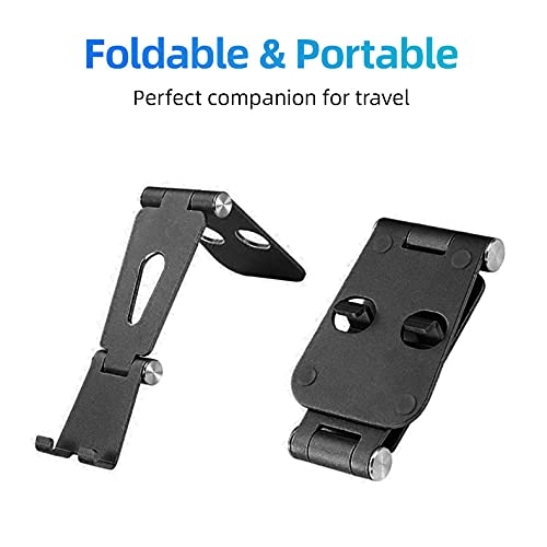cocopar Monitor Stand Adjustable Desk Mobile Phone Holder Fully Foldable Aluminum Compatible for Smartphone Portable Monitor iPad iPhone 12 Pro Mini Nintendo Switch Tablets