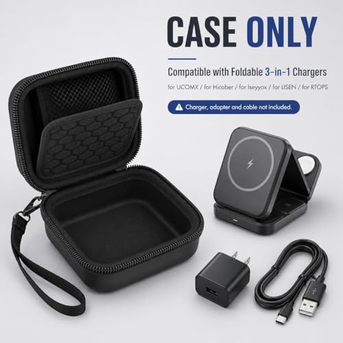 ALKOO Hard Case for UCOMX/Hicober 3-in-1 Charger, Box Only - color: Black