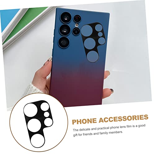 Uonlytech 4pcs Tempered Glass Phone Lens Protectors for Ultra High Definition Scratch Resistant Camera Lens Covers Full Coverage Film with Strong Adhesive for Protection