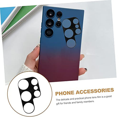 Uonlytech 4pcs Tempered Glass Phone Lens Protectors for Ultra High Definition Scratch Resistant Camera Lens Covers Full Coverage Film with Strong Adhesive for Protection