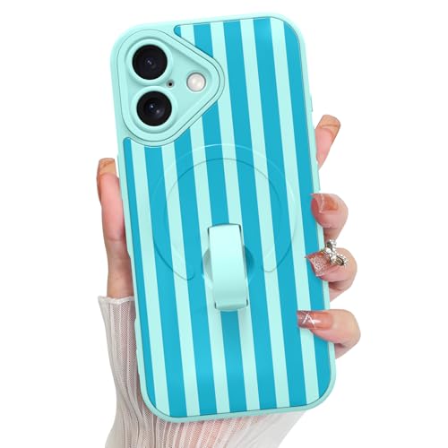 KANGHAR Compatible with iPhone 17 Case Stripes -Blue - color: Blue-Stripes, size: iPhone 17