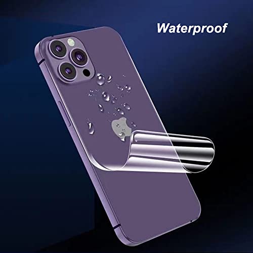 Epivol 2Pcs Back Screen Protector Film for iPhone 14 Pro Max Hydrogel Film Not Glass - color: 14 Pro Max HD Back Film