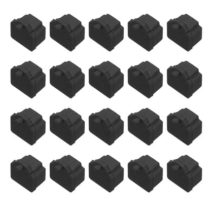 MECCANIXITY Black RJ11 Port Duct Covers Caps, Silicone Anti-Dust Plugs Caps Protector Covers for Computer Digital Socket Printer, Modem, Router, Telephone Jack, Pack of 50 - color: Black