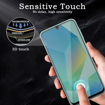Privacy Screen Protector for Samsung Galaxy A16, Shatterproof Tempered Glass Accessories, Anti Spy Tempered Glass Film, Case Friendly Ultra Resistant 9H Hardness Anti-Glare HD Black -3 Pack