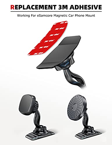 eSamcore 3 Pack 3M VHB Adhesive Pad Magnetic Phone Holder for Car - style: 3-Pack VHB Adhesive Pad