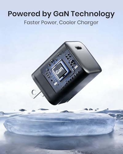 wegear 30W GaN USB C Wall Charger, Compact Charger Block with PD3.0 - color: Black, size: 1 Pack