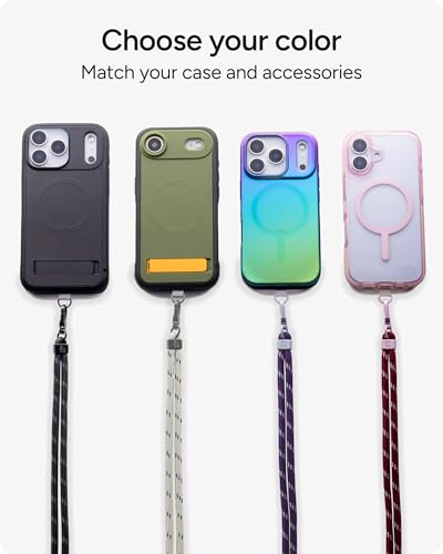 ZAGG Crossbody Lanyard for Phone Cases with Lanyard Attach Points - color: Sandstone Beige