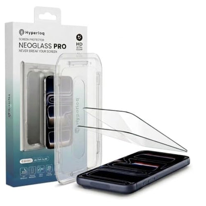 NeoGlass Privacy Screen Protector for iPhone 17 Pro/iPhone 16 Pro/iPhone 17, 2-Pack, Easy Install Anti-Spy 9H Tempered Glass, Anti-Fingerprint, Bubble-Free - size: 17 pro