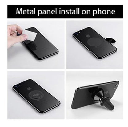 IFLASH Magnetic Mount, Universal Air Vent Magnetic Car Mount Phone Holder, 360 Degree Rotation for Multi-Angle View, Cradle-Less Car Phone Mount Stand, for Apple iPhone/Samsung Galaxy (Sliver) - color: Sliver
